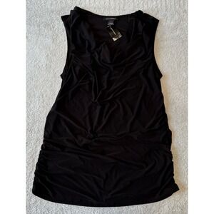 NWT Ashley Stewart Tank Top Blouse‎ Black Womens Size 22/24